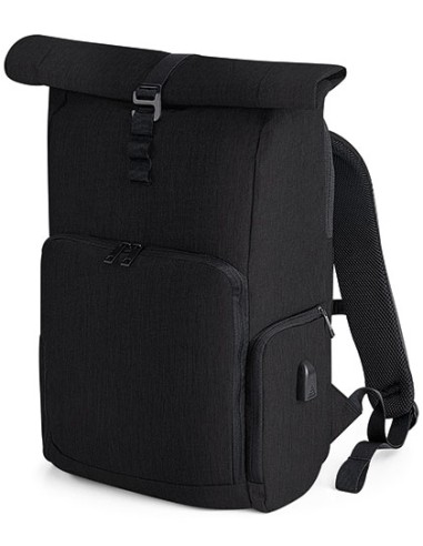Q-QD995-Q-Tech Charge Roll-Top Backpack